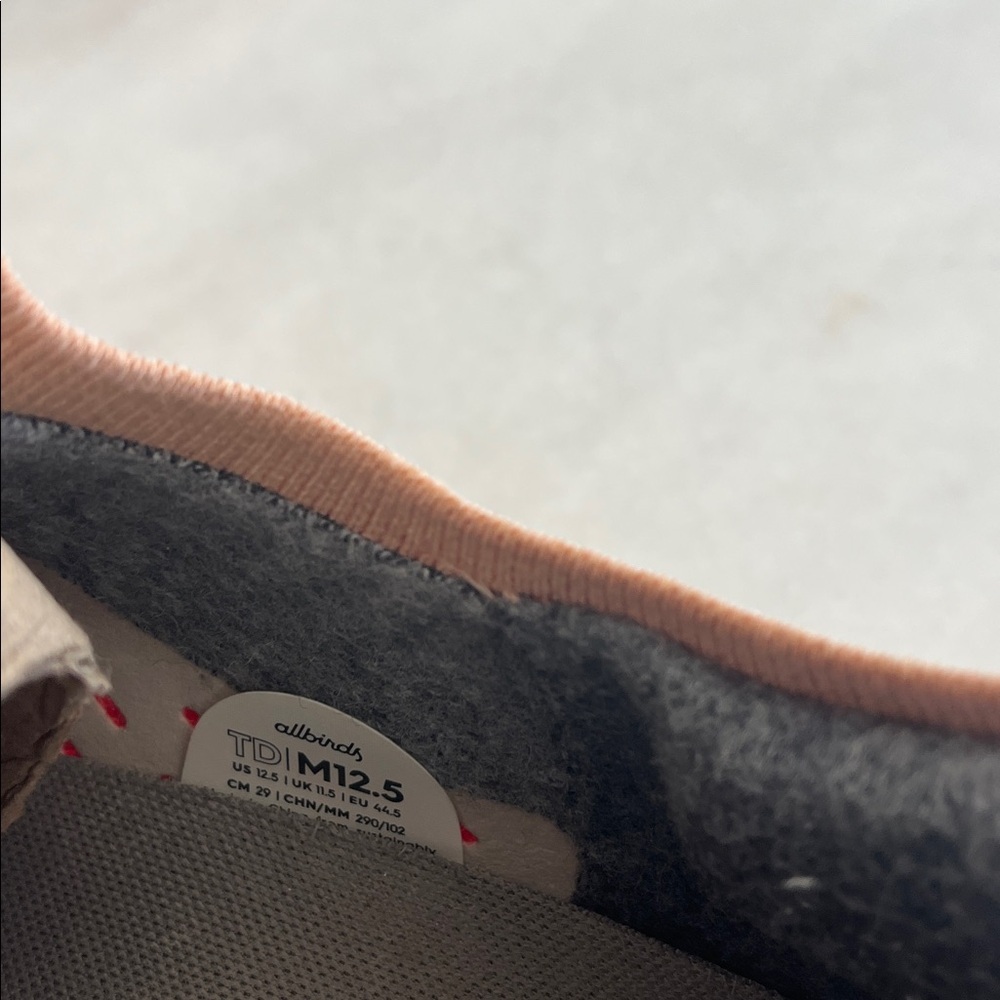 Allbirds Men's Like New Tree Dasher Flame Sneakers Shows Men's 12.5 - Picture 9 of 10